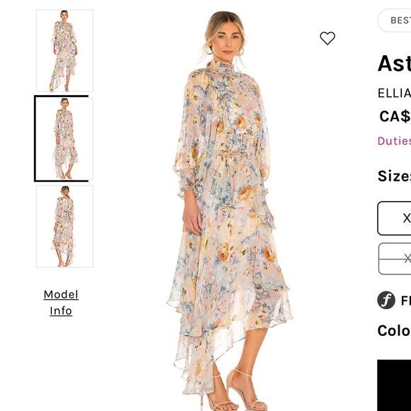 Gorgeous floaty floral dress size medium - Picture 4 of 4